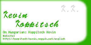 kevin koppitsch business card